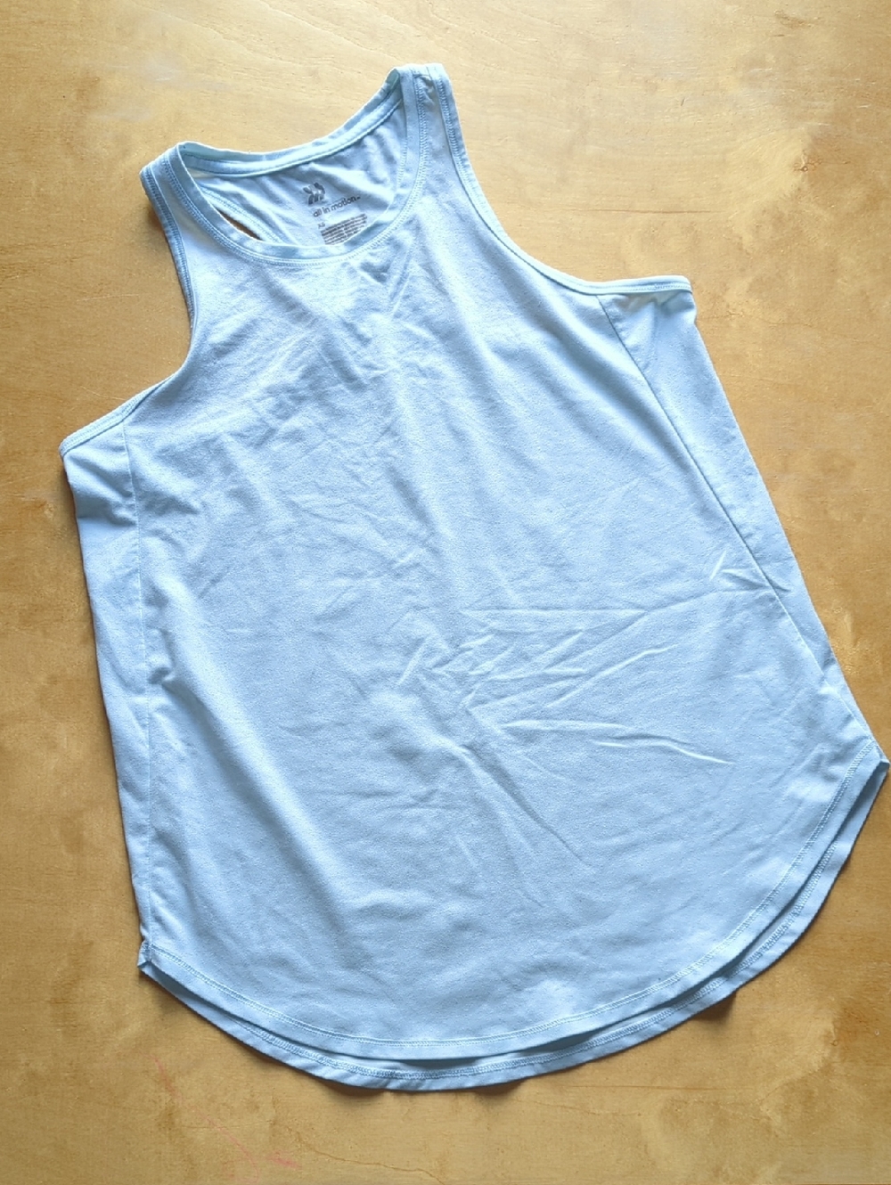 all in motion Light Blue Racerback Tank